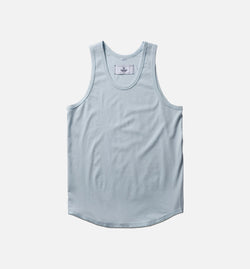 REIGNING CHAMP RC-1072-SKYBLU
 Scalloped Tank Mens Tank - Sky Blue Image 0