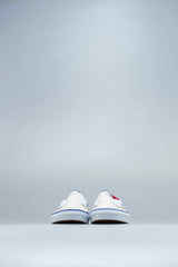 Outside In Classic Mens Slip On - Natural/Navy/Red