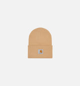 Acrylic Watch Hat Mens Beanie - Beige