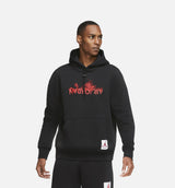 Air Jordan 4 Flc Mens Hoodie - Black/Red