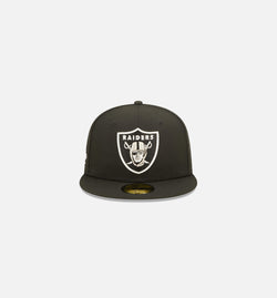 NEW ERA 60243496
 Las Vegas Raiders Pop Sweat 59fifty Fitted Hat Mens Hat - Black Image 0