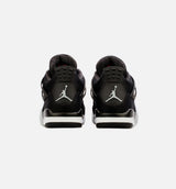 Air Jordan 4 Retro Black Canvas Mens Lifestyle Shoe - Black Limit One Per Customer
