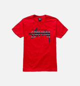 Stock Knit Mens Tee - Red