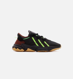 ADIDAS FV2484
 adidas Originals X Pusha T Ozweego Mens Running Shoe - Black/Green/Gum Image 0