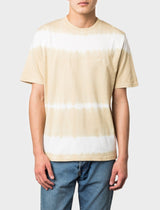 Spray Stripe Tee Mens T-Shirt - Khaki/White
