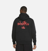 Air Jordan 4 Flc Mens Hoodie - Black/Red