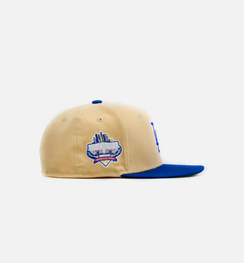 Los Angeles Dodgers Gold Dome 59Fifty Mens Fitted Hat - Gold/Blue