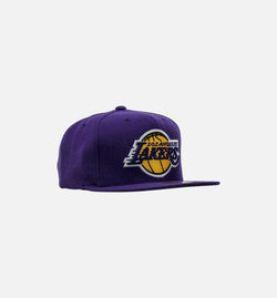 MITCHELL & NESS (SLD) NL99Z TSC 5LAKER
 Los Angeles Lakers NBA Snapback Hat Men's - Purple/Yellow Image 0