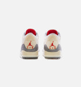 Air Jordan 3 Retro Muslin Mens Lifestyle Shoe - Sand/Red/Grey Limit One Per Customer