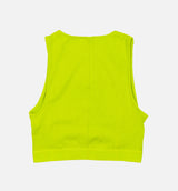 Air Ribbed Tank Top Womens Sleeveless Shirt - Green