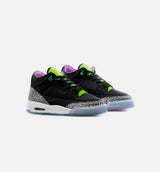 Air Jordan 3 Electric Green Grade School Lifestyle Shoe - Black/Green