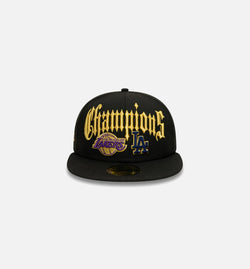 NEW ERA 60143040
 Champions 5950 Lakers & Dodgers Mens Hat - Black Image 0