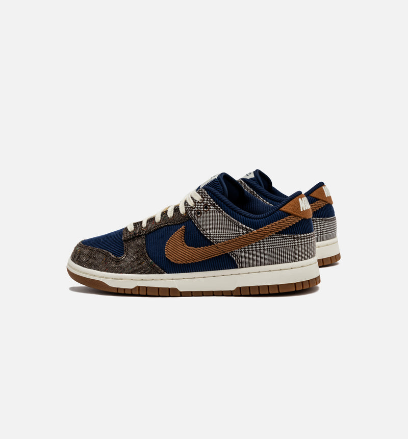 Dunk Low Tweed Corduroy Mens Lifestyle Shoe - Midnight Navy/Ale Brown/Pale Ivory Free Shipping