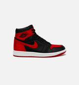 Air Jordan 1 Retro Hi OG Satin Bred Womens Lifestyle Shoe - Black/Red