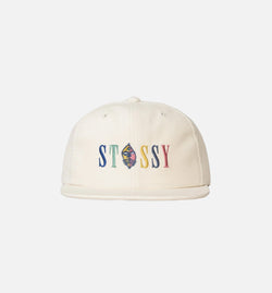 STUSSY 131682-WHT
 Mask Logo Strapback Mens Hat - White Image 0