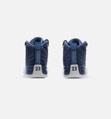 Air Jordan 12 Retro Indigo Grade School Lifestyle Shoe - Blue/Indigo/White