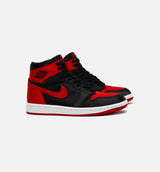 Air Jordan 1 Retro Hi OG Satin Bred Womens Lifestyle Shoe - Black/Red