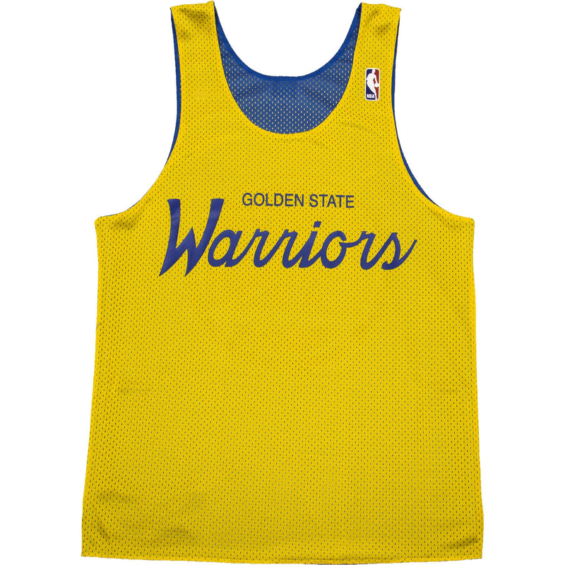 Golden State Warriors NBA Reversible Mesh Mens Jersey - Blue/Gold