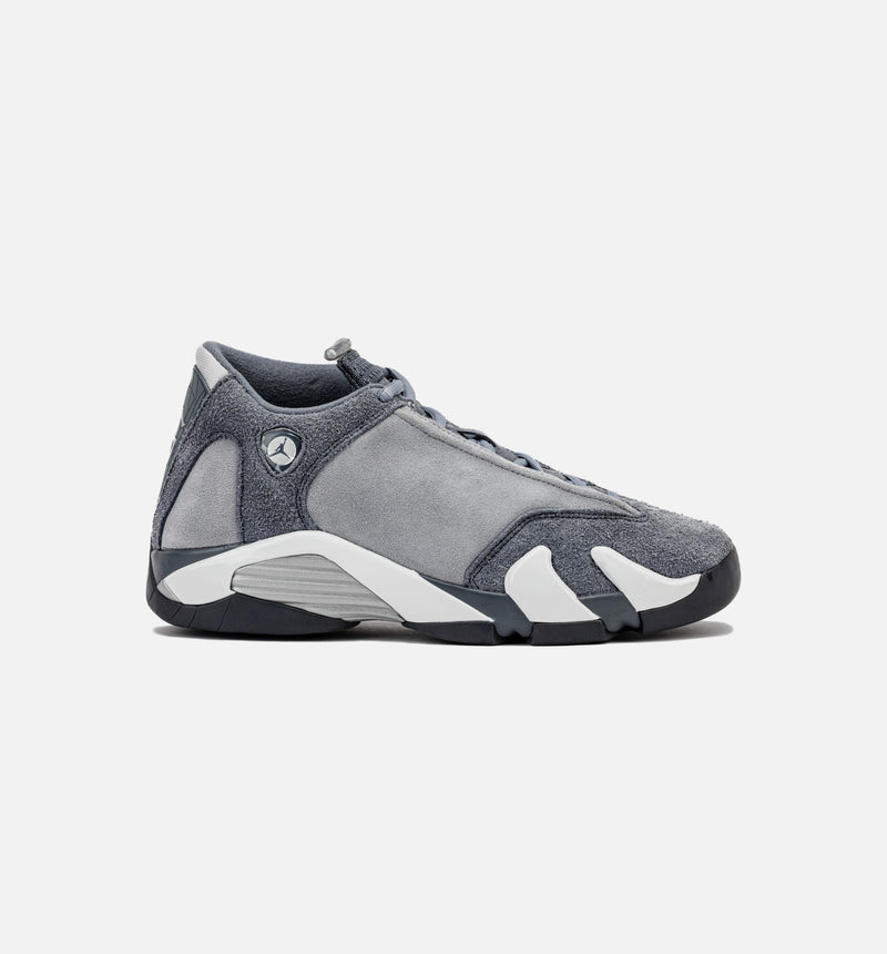 Air Jordan 14 Retro Flint Grey Grade School Lifestyle Shoe - Flint Grey/Stealth White