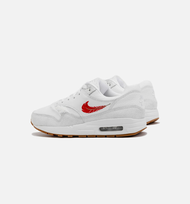 Air Max 1 The Bay Grade School Lifestyle Shoe - White/Red