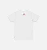 Gleam Short Sleeve Tee Mens T-Shirt - White/Black