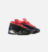 Air Jordan 14 Low Iconic Red Womens Lifestyle Shoe - Black/Metallic Silver/Gym Red Limit One Per Customer