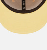 Atlanta Braves State Fruit 59FIFTY Fitted Cap Mens Hat - Beige