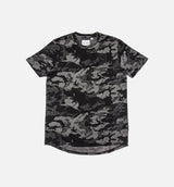 Trapstar Logo Mens Short Sleeve Tee - Black/Camo