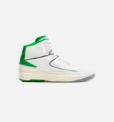 Air Jordan 2 Retro Lucky Green Mens Basketball Shoe - White/Green