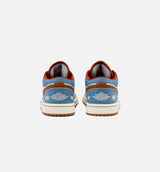 Air Jordan 1 Low Denim Womens Lifestyle Shoe - Phantom/Coconut Milk/Amber Brown