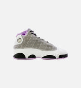 Air Jordan 13 Houndstooth Grade School Lifestyle Shoe - White/Black/Lilac/Metallic Silver Free Shipping