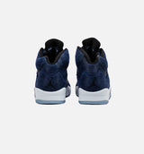 Air Jordan 5 Retro Midnight Navy Mens Lifestyle Shoe - Midnight Navy/Black/Football Grey