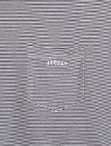 Mini Stripe Short Sleeve Crew Tee Mens T-Shirt - White/Black