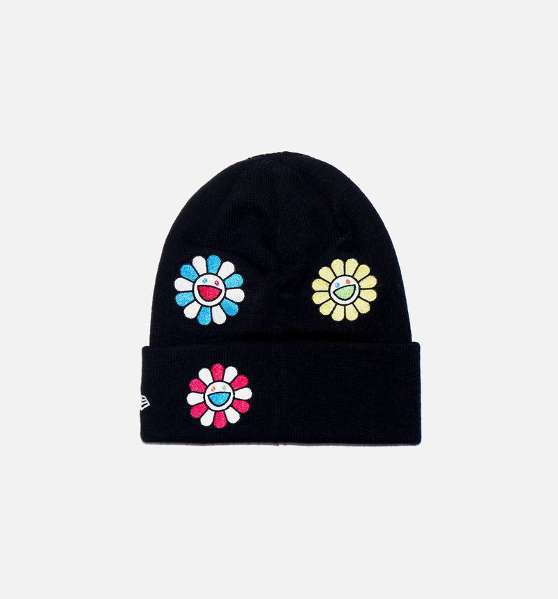 New Era x Takashi Murakami Basic Cuff Knit Beanie Mens Hat - Black/Multi