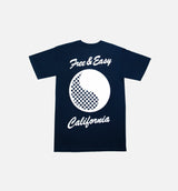 X Free & Easy Short Sleeve Mens T-Shirt - Blue