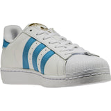 Superstar Foundation Men's - White/Light Blue/Metallic Gold