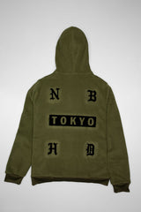 adidas X Neighborhood Collection Mens Hoodie - Trace Olive/White