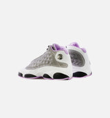 Air Jordan 13 Houndstooth Grade School Lifestyle Shoe - White/Black/Lilac/Metallic Silver Free Shipping