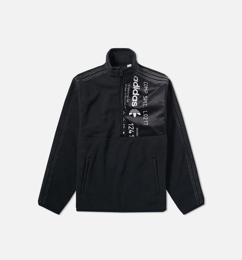 Alexander Wang X adidas Collection AW Polar Half Zip Mens Jacket - Black/Black