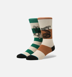 STANCE M526A17HEC-BRN
 Hecho Classic Crew Socks Men's - Brown/Green Image 0