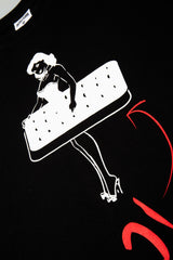 Streetwear Collection Sandwich Mens Long Sleeve T-Shirt - Black/Black