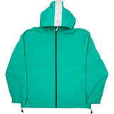 Light Nylon Full Zip Mens Jacket - Aqua