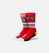 Prix Classic Crew Sock Men's - Red/Black/Multi