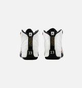 Air Jordan 12 Retro Royalty Grade School Lifestyle Shoe - White/Black/Metallic Gold