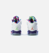 Air Jordan 5 Retro Bel Air Grade School Lifestyle Shoe - Whtie/Purple