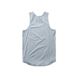 Scalloped Tank Mens Tank - Sky Blue