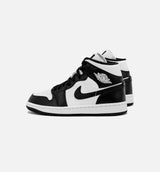 Air Jordan 1 Retro Mid Panda Womens Lifestyle Shoe - Black/White