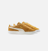 Suede Vintage Mens Lifestyle Shoe - Yellow/White