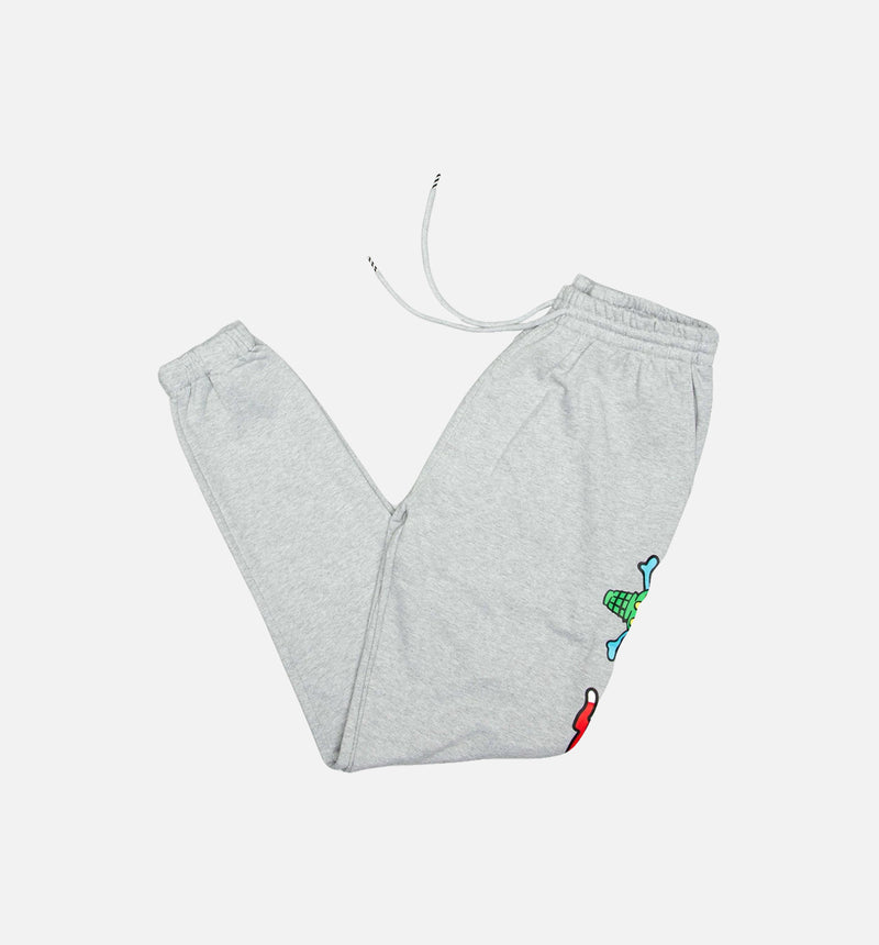 Streetwear Collection Carton Mens Sweatpants - Grey/Grey