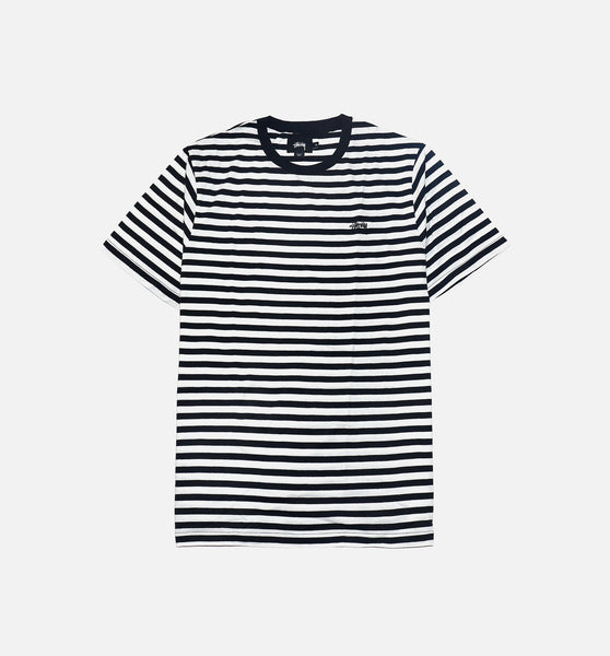 Stussy 114832-WHT Stüssy Stripe SS Crew - White – ShopNiceKicks.com